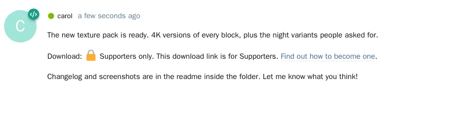 link-gate-member-without.png The link replaced with a Supporters-only message